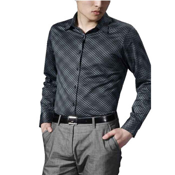 【FEIPINPAI】三丝光棉绿紫菱格长T(nonbrand)NON11114/00010-07绿色52(180/96A)