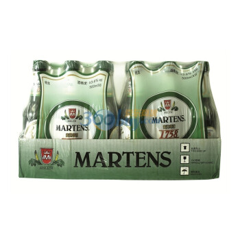 麦氏Martens 啤酒1758 纯生500ml*24/瓶 塑膜装