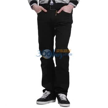 马克华菲男装时尚舒适牛仔裤7103060701-099 黑色 33