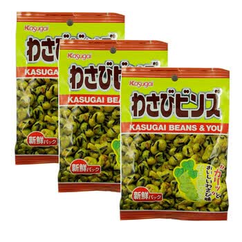 日本原装进口食品 春日井 膨化芥茉味蚕豆米果 78g*3包 #3049