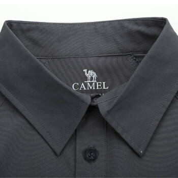 CAMEL/骆驼 2012新款T恤短袖情侣款翻领休闲情侣T恤 2S05199 男款黑色 XXL