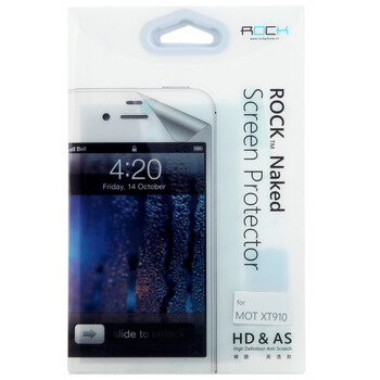 洛克（ROCK）MOTO XT910 锋芒 Droid RAZR HD&AS 裸膜 防刮花 高透膜