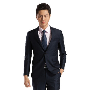 柒牌 SEVEN男装2012春夏新款修身韩版时尚西服套装E99C120353 B版 52