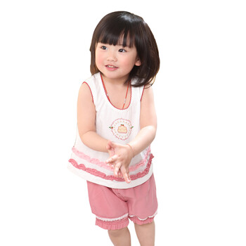 婴之谷 甜心女孩背心套 T5634 红色 48个月