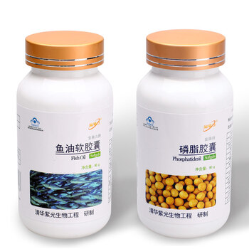 金动力 调节三高组合套装 鱼油+磷脂 高血压 高血脂 高血糖 保健品