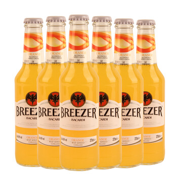 波多黎各 进口百加得冰锐郎姆预调酒(鲜橙味)6支装 275ML*6