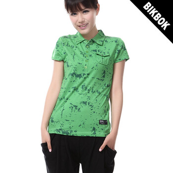 BIKBOK 比克波克 夏季新款女士休闲t恤11wf021 水绿色 XL