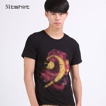 5IT 2012夏季男装新款t恤 男 短袖 韩版半袖印花