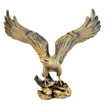 铜欣祥 开光纯铜老鹰摆件商务会议开业礼品大