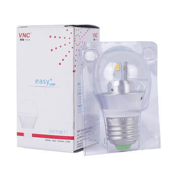 VNC照明 LED全新技术360度仿白炽灯泡E27吸顶灯透明罩5WP05-360° 5W正白光