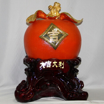 满意礼 大吉大利树脂摆件 家居装饰工艺品 开业礼品 客厅办公桌摆件