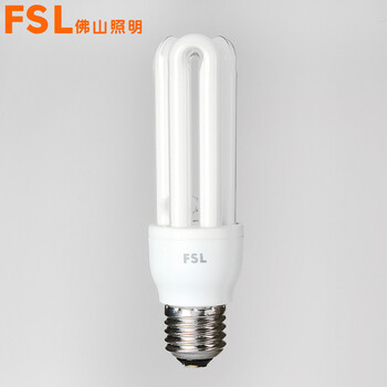 佛山照明 fsl 节能灯管 灯具  大螺口 白光 T3-3U-E27  1支装 11瓦