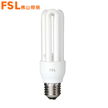 佛山照明 fsl 节能灯管 灯具  大螺口 白光 T3-3U-E27  1支装 11瓦