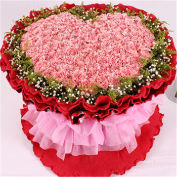 母亲节 康乃馨 康乃馨鲜花 母亲节鲜花 鲜花速递 兰之馨 99朵粉色康