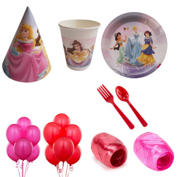 
                                        孩派HighParty 生日派对用品 迪士尼正品 迪士尼公主题套餐系列                
