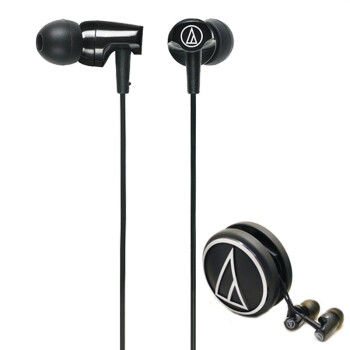 铁三角（Audio-technica）ATH-CLR100 BK 入耳式耳机 黑色