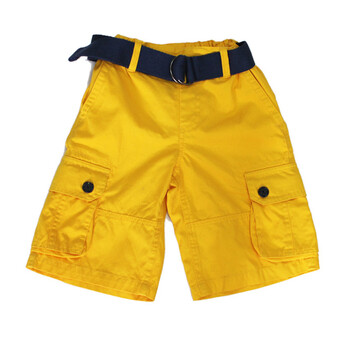 小熊爱斯贝尔<em>夏装男童短裤</em>77223 黄色 150#【