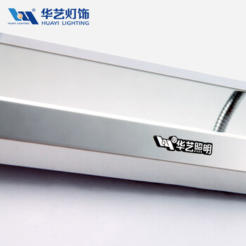 
                                        华艺灯饰 LED镜前灯壁灯 现代时尚简约 浴室卧室镜柜装饰灯具 KB09 3头                