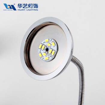
                                        华艺灯饰 LED镜前灯壁灯 现代时尚简约 浴室卧室镜柜装饰灯具 KB09 3头                