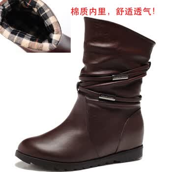 春款女鞋支持货到付款】2013新款英伦中筒雪地靴