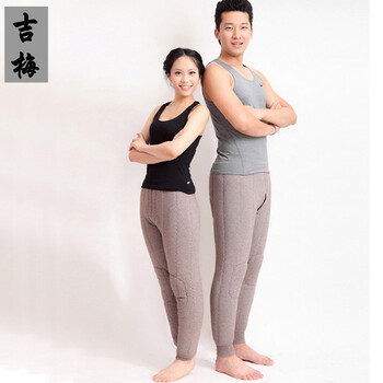 吉梅中老年驼绒棉裤大码女士保暖裤羊绒裤羊毛