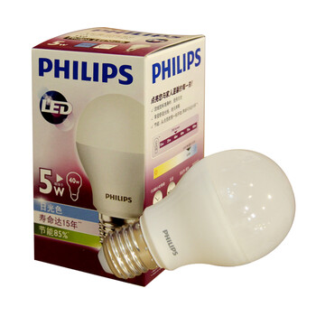 
                                        【双重优惠】飞利浦LED灯泡灯具PHILIPS LED球泡大口4W/E27 4W白光六只装                