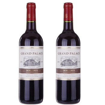 法国波尔多AOC大皇宫干红葡萄酒 双支礼盒 7