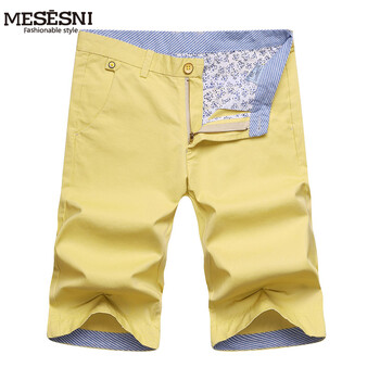 米思司<em>尼</em> MESESNI 男士休闲<em>短裤</em> 韩版修身百