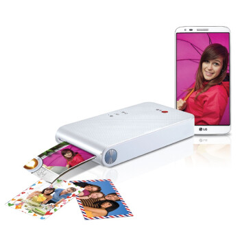 LG PD239W趣拍得 智能手机照片打印机口袋相印机(白色）