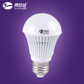 尚仕达 超高亮led光源球泡灯3w5w LED节能灯 E27螺口 lamp 5W-JDB-暖白