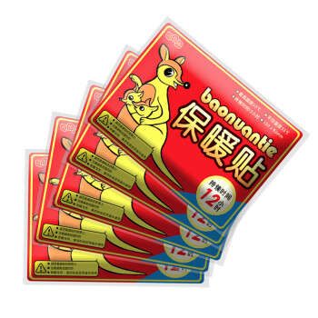 
                                                            可拉熊 暖宝宝贴 发热贴 暖身贴保暖贴热帖大号中文暖贴  红色款 60片装热帖 暖贴                