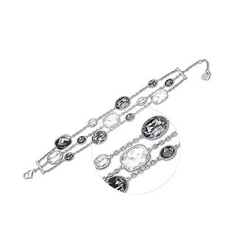 <em>施华洛世奇swarovski</em>水晶 五彩霓虹<em>手链女款</em> 黑