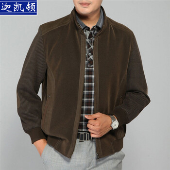 迦凯顿 <em>中老年男士外套</em>夹克秋冬装上新加厚中