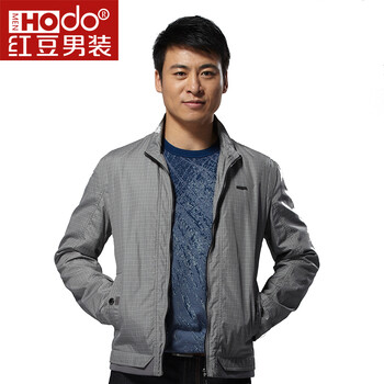 红豆(Hodo) 茄克红豆秋装男士立领外套夹克单外套