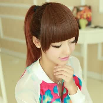 斜刘海带<em>鬓角</em>修脸必备<em>头发</em>帘
