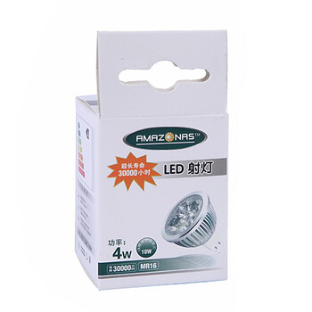亚马逊LED射灯4×1W大功率筒灯LED节能灯杯E27LED灯杯护眼轨道 2个装 暖白光 暖白光