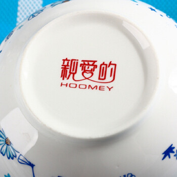 亲爱的（hoomey）骨瓷面碗6寸汤碗大饭碗韩式创意碗套装微波炉适用 zc09-01