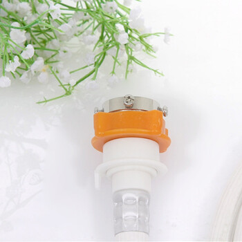 雨花泽（Yuhuaze） MLJ-3018 洗衣机进水管接头 通用型全钢头卡扣水龙头接头橙色