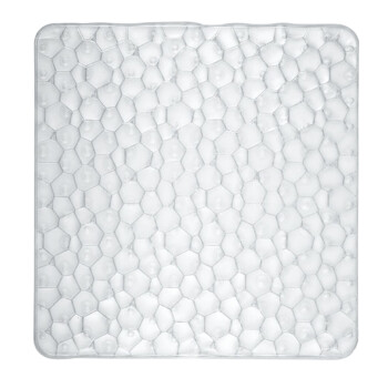 丝普瑞SPIRELLA 水立方PVC浴室防滑垫 淋浴防滑垫 55*55cm 1片 透明白
