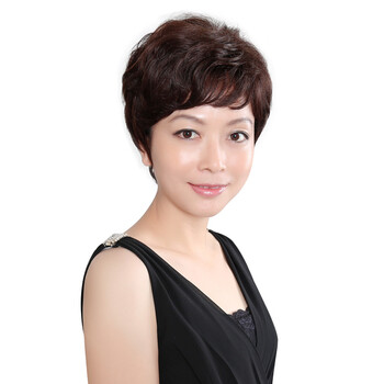 <em>妈妈</em>假发中老年<em>短发</em>哪种好 假发中分<em>短发</em>牌子