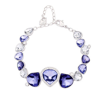 <em>施华洛世奇swarovski</em>水晶<em>手链</em> <em>女款</em> 紫色花瓣 