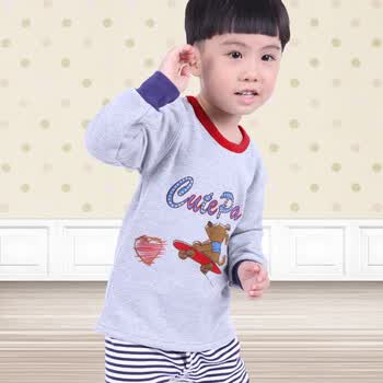 南极人儿童保暖内衣套装加绒<em>加厚男童睡衣</em>女童
