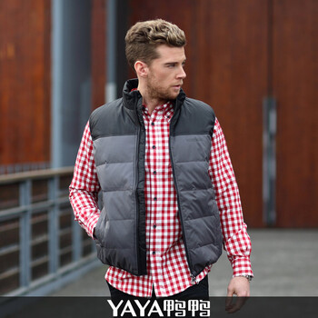 <em>鸭鸭</em>(YAYA)<em>羽绒服男款</em>羽绒<em>马甲</em>羽绒背心羽绒