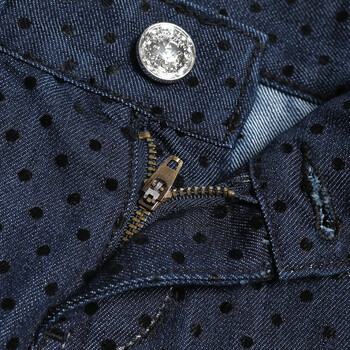 艾格Weekend 2013冬季新款 <em>水洗</em>波点毛边牛仔