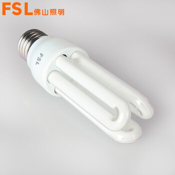 佛山照明 fsl 节能灯管 灯具  大螺口 白光 T3-3U-E27  1支装 11瓦
