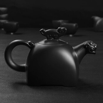 言艺 紫砂茶具套装 火烧船木四合一实木茶盘BWZ127 BWZ127虎啸配火烧船木快速