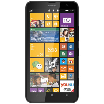 诺基亚（NOKIA） Lumia1320 3G手机 （黑色）WCDMA/GSM