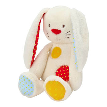 mothercare 宝宝玩具 新生儿毛绒兔宝宝 my7601-0337 粉米色