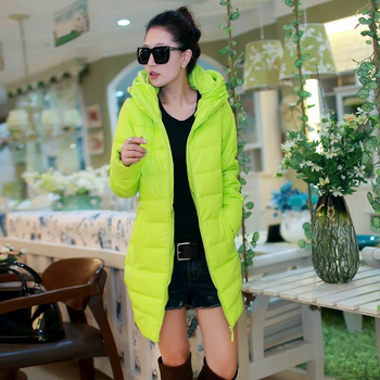 2013冬装新款 棉衣<em>外套</em> 棉服 <em>女</em> 中长款 冬 连帽