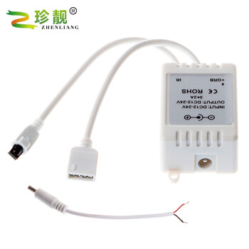 
                                        珍靓12V控制器RGB七彩 24键led 控制器 5050贴片灯带模组九灯100七彩控制器                